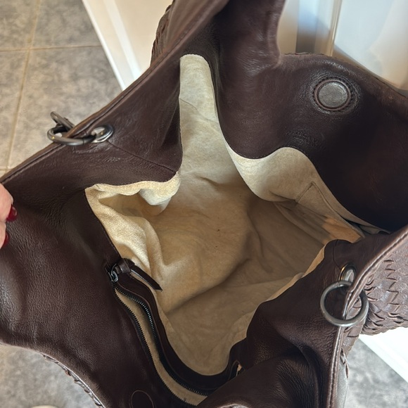 Bottega Veneta Hobo Intrecciato Campana Brown Leather handbag - Picture 5 of 15